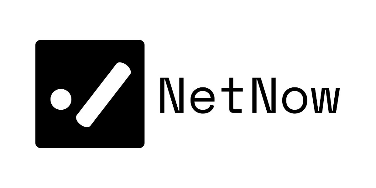 NetNow logo black and white