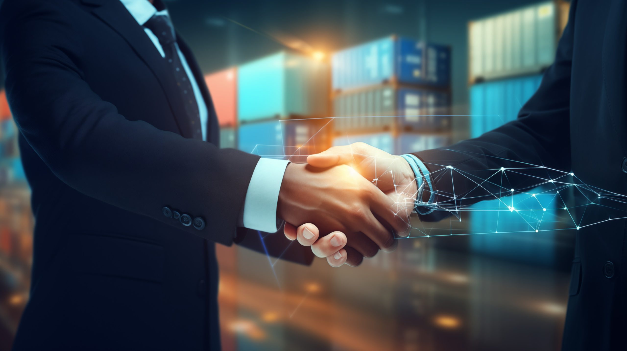 Men shaking hands image