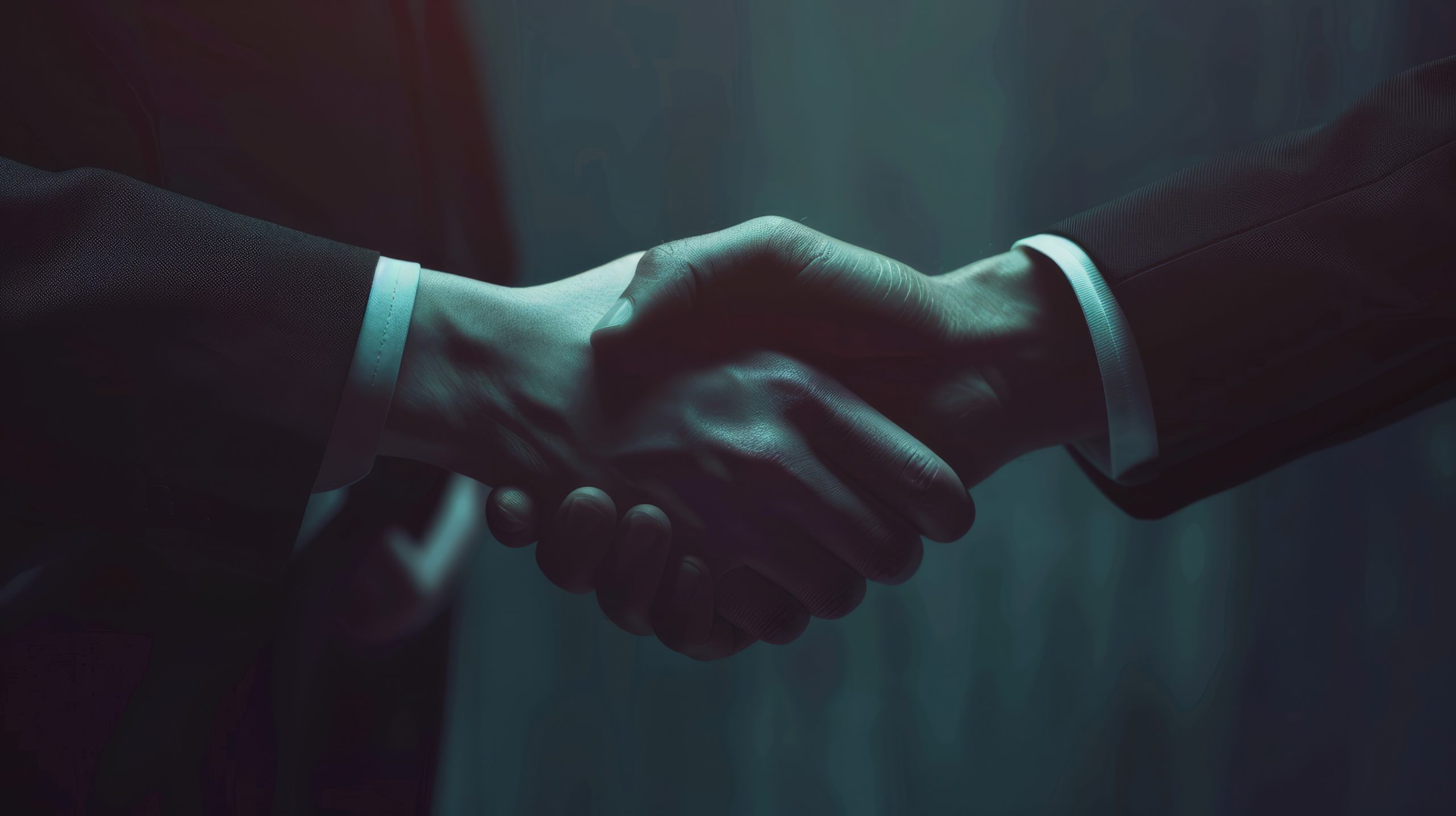 Business men shaking hands