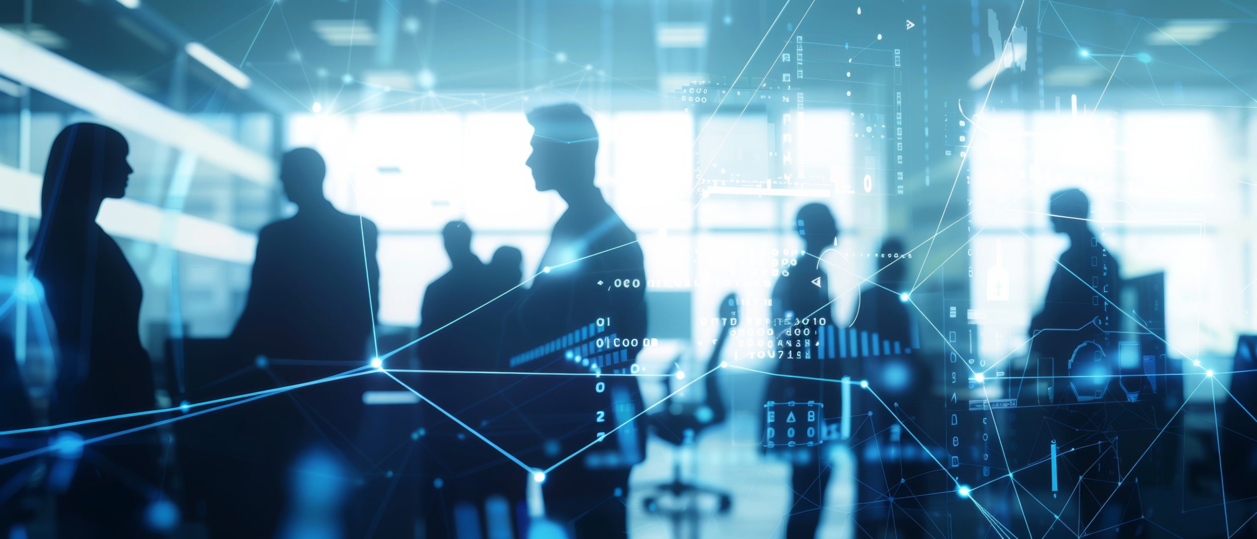 Business people meeting and connecting