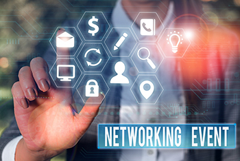 Conceptual hand writing showing Networking Event. Business photo showcasing Developing and using contacts made in business for purposes. Conceptual hand writing showing Networking Event. Concept meaning Developing and using contacts made in business for purposes